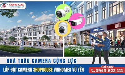 Lắp Đặt Camera Quan Sát Tại Shophouse Vinhomes Vũ Yên Hải Phòng
